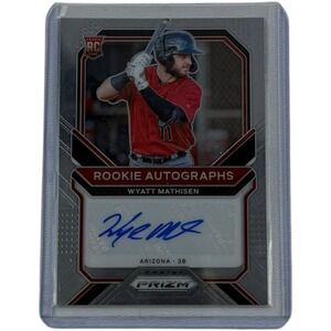 2021 Panini Prizm Wyatt Mathisen RC #RA-WM Rookie AUTO Diamondbacks